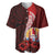 Tahiti Baseball Jersey Polynesian Coat Of Arm With Hibiscus LT9 - Polynesian Pride