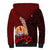 Tahiti Sherpa Hoodie Polynesian Coat Of Arm With Hibiscus LT9 - Polynesian Pride