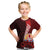 (Custom Personalised) Tahiti Kid T Shirt Polynesian Coat Of Arm With Hibiscus LT9 Red - Polynesian Pride