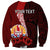 (Custom Personalised) Tahiti Sweatshirt Polynesian Coat Of Arm With Hibiscus LT9 - Polynesian Pride