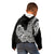 Hawaii Kakau Kid Hoodie Polynesian Floral Tribal Black Version LT9 - Polynesian Pride