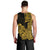 Hawaii Kakau Men Tank Top Polynesian Floral Tribal Gold Version LT9 - Polynesian Pride