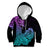 Hawaii Kakau Kid Hoodie Polynesian Floral Tribal Heliotrope Version LT9 Heliotrope - Polynesian Pride
