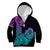 Hawaii Kakau Kid Hoodie Polynesian Floral Tribal Heliotrope Version LT9 - Polynesian Pride