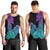 Hawaii Kakau Men Tank Top Polynesian Floral Tribal Heliotrope Version LT9 - Polynesian Pride