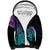 Hawaii Kakau Sherpa Hoodie Polynesian Floral Tribal Heliotrope Version LT9 Unisex Heliotrope - Polynesian Pride