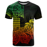 Hawaii Kakau T Shirt Polynesian Floral Tribal Reggae Version LT9 Reggae - Polynesian Pride