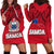 Polynesian Independent State of Samoa Red Hoodie Dress LT9 Red - Polynesian Pride