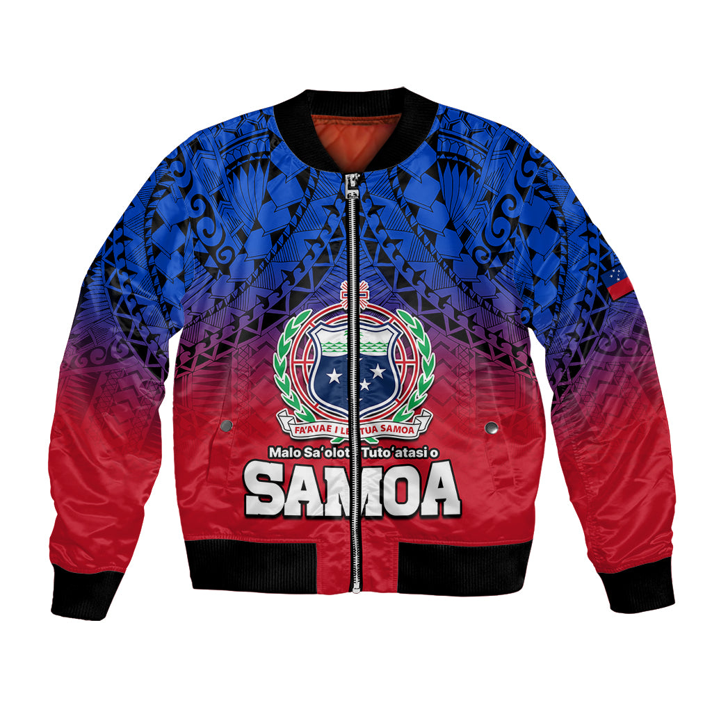 Polynesian Independent State of Samoa Gradient Bomber Jacket LT9 Unisex Gradient - Polynesian Pride