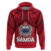 Custom Polynesian Independent State of Samoa Red Hoodie LT9 - Polynesian Pride