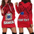 (Custom Personalised) Polynesian Independent State of Samoa Red Hoodie Dress LT9 Red - Polynesian Pride