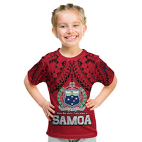 (Custom Personalised) Polynesian Independent State of Samoa Red Kid T Shirt LT9 Youth XL Size14 - Polynesian Pride