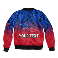 (Custom Personalised) Polynesian Independent State of Samoa Gradient Bomber Jacket LT9 - Polynesian Pride