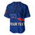 (Custom Personalised) Polynesian Independent State of Samoa Blue Baseball Jersey LT9 - Polynesian Pride