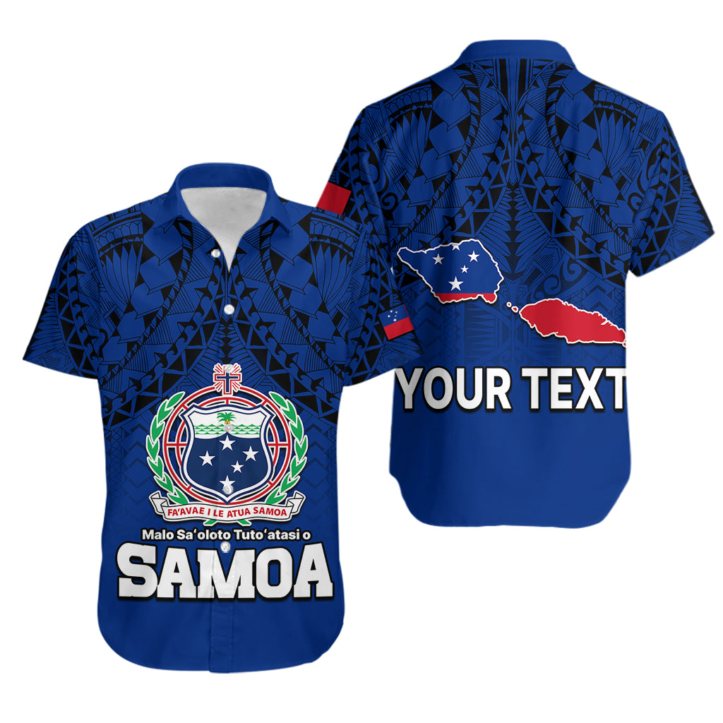 (Custom Personalised) Polynesian Independent State of Samoa Blue Hawaiian Shirt LT9 Blue - Polynesian Pride