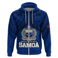 Custom Polynesian Independent State of Samoa Blue Hoodie LT9 - Polynesian Pride