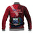 Samoa Baseball Jacket Happy Independence Day Samoan Red Pattern LT14 - Polynesian Pride