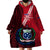 Samoa Wearable Blanket Hoodie Happy Independence Day Samoan Red Pattern LT14 - Polynesian Pride