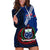 Samoa Hoodie Dress Happy Independence Day Samoan Blue Pattern LT14 - Polynesian Pride