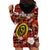 (Custom Personalised) Hawaii State Hoodie Dress Tropical Flowers Mix Tartan Red Version LT14 - Polynesian Pride