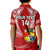 (Custom Text And Number) Tonga Rugby Kid Polo Shirt Mate Maa Tonga Pacific Tongan Ngatu LT14 - Polynesian Pride