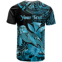 Custom Hawaii Monk Seal T Shirt Polynesian Kakau With Kanaka Turquoise LT14 - Polynesian Pride