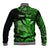 (Custom Personalised) Hawaii Monk Seal Baseball Jacket Polynesian Kakau With Kanaka Green LT14 - Polynesian Pride