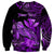 (Custom Personalised) Hawaii Monk Seal Sweatshirt Polynesian Kakau With Kanaka Purple LT14 - Polynesian Pride