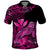 Custom Hawaii Monk Seal Polo Shirt Polynesian Kakau With Kanaka Pink LT14 Pink - Polynesian Pride