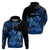 Custom Hawaii Monk Seal Hoodie Polynesian Kakau With Kanaka Blue LT14 Pullover Hoodie Blue - Polynesian Pride