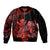 (Custom Personalised) Hawaii Monk Seal Bomber Jacket Polynesian Kakau With Kanaka Red LT14 Unisex Red - Polynesian Pride