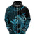 Custom Hawaii Hammerhead Shark Hoodie Polynesian Kakau With Kanaka Turquoise LT14 - Polynesian Pride