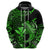 Custom Hawaii Hammerhead Shark Hoodie Polynesian Kakau With Kanaka Green LT14 - Polynesian Pride