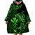 (Custom Personalised) Hawaii Hammerhead Shark Wearable Blanket Hoodie Polynesian Kakau With Kanaka Green LT14 - Polynesian Pride