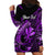 (Custom Personalised) Hawaii Hammerhead Shark Hoodie Dress Polynesian Kakau With Kanaka Purple LT14 - Polynesian Pride