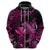 Custom Hawaii Hammerhead Shark Hoodie Polynesian Kakau With Kanaka Pink LT14 - Polynesian Pride