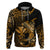 Custom Hawaii Hammerhead Shark Hoodie Polynesian Kakau With Kanaka Gold LT14 - Polynesian Pride