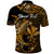 Custom Hawaii Hammerhead Shark Polo Shirt Polynesian Kakau With Kanaka Gold LT14 - Polynesian Pride