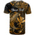 Custom Hawaii Hammerhead Shark T Shirt Polynesian Kakau With Kanaka Gold LT14 - Polynesian Pride