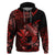 Custom Hawaii Hammerhead Shark Hoodie Polynesian Kakau With Kanaka Red LT14 - Polynesian Pride