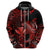 Custom Hawaii Hammerhead Shark Hoodie Polynesian Kakau With Kanaka Red LT14 - Polynesian Pride