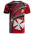 Custom Wallis and Futuna T Shirt Plumeria Flowers With Red Polynesian Pattern LT14 Red - Polynesian Pride