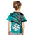 (Custom Personalised) Wallis And Futuna Kid T Shirt Plumeria Flowers With Turquoise Polynesian Pattern LT14 - Polynesian Pride