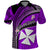 Custom Wallis and Futuna Polo Shirt Plumeria Flowers With Purple Polynesian Pattern LT14 Purple - Polynesian Pride