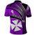 Custom Wallis and Futuna Polo Shirt Plumeria Flowers With Purple Polynesian Pattern LT14 - Polynesian Pride