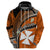 Custom Wallis and Futuna Hoodie Plumeria Flowers With Orange Polynesian Pattern LT14 - Polynesian Pride