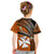 (Custom Personalised) Wallis And Futuna Kid T Shirt Plumeria Flowers With Orange Polynesian Pattern LT14 - Polynesian Pride