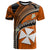 Custom Wallis and Futuna T Shirt Plumeria Flowers With Orange Polynesian Pattern LT14 Orange - Polynesian Pride