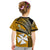 (Custom Personalised) Wallis And Futuna Kid T Shirt Plumeria Flowers With Gold Polynesian Pattern LT14 - Polynesian Pride