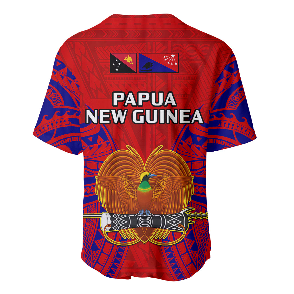 Papua New Guinea Baseball Jersey Central Province Mix Coat Of Arms Polynesian Art LT14 - Polynesian Pride